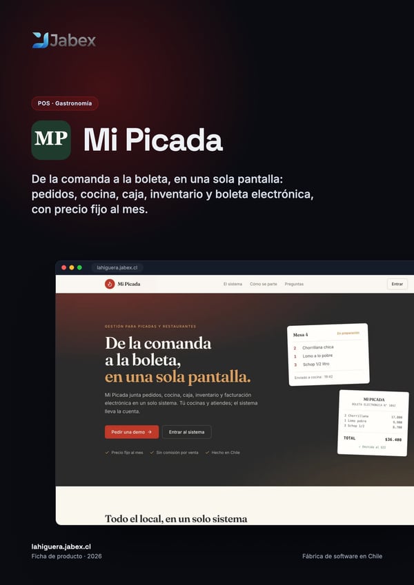 Portada de la ficha de Mi Picada